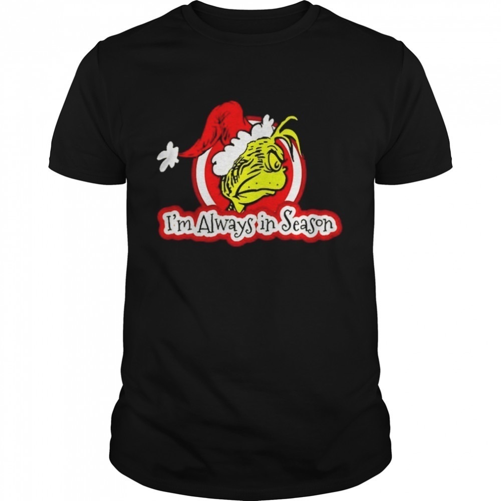 Dr. Seuss Grinch Always In Season Graphic T-shirt Short Sleeve Size Medium